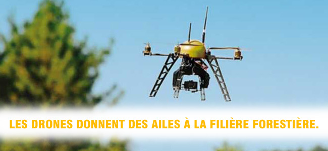 Les drones donnent des ailes à la filière forestière.