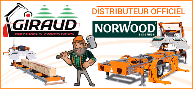 GIRAUD désormais distributeur officiel des scieries NORWOOD