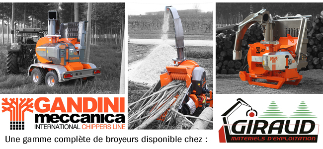 La gamme de broyeurs GANDINI disponible chez Giraud !