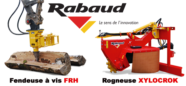 1,8/3 T FENDEUSES À VIS RABAUD POUR MINI-PELLES